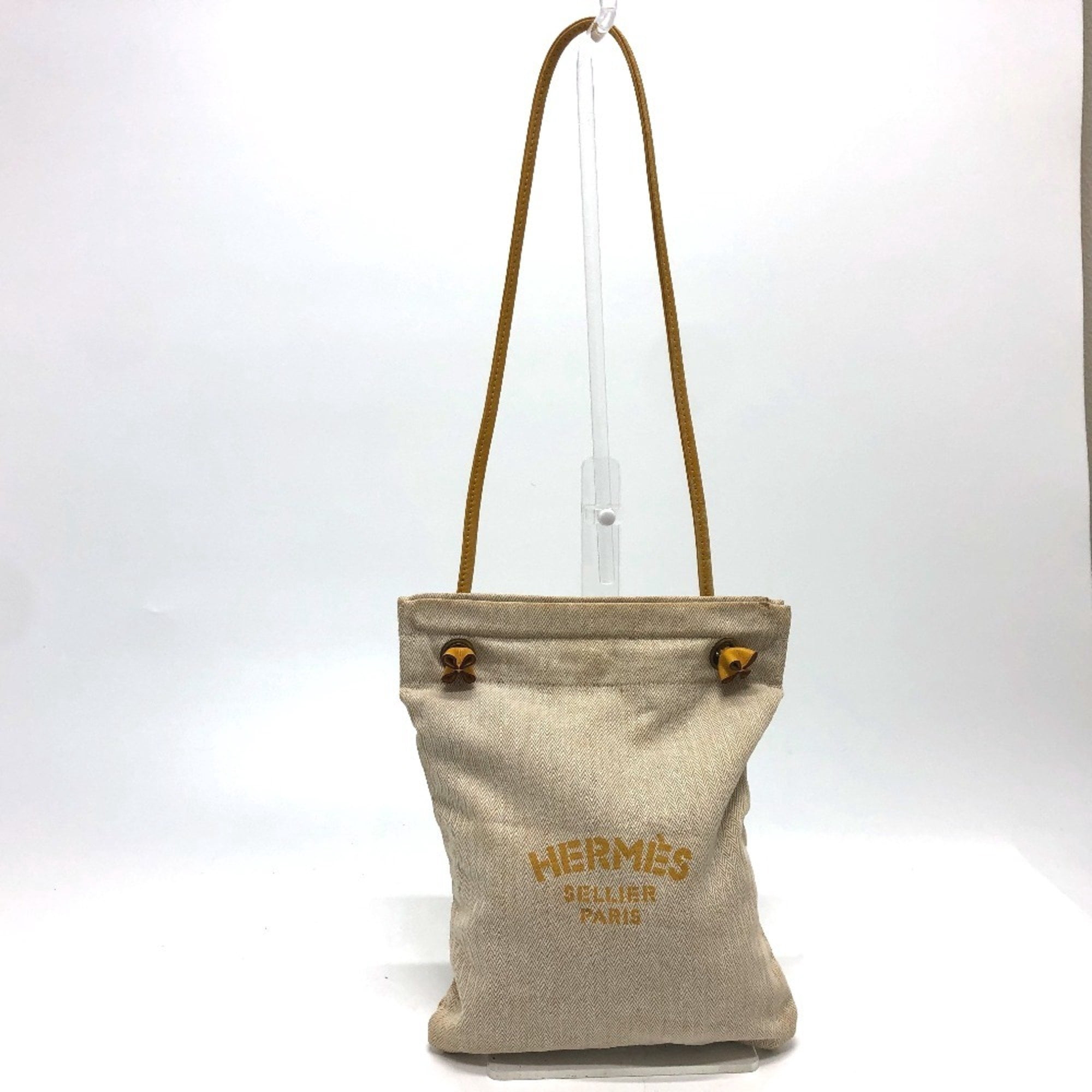 Pre-Owned HERMES Aline PM Toile Chevron Shoulder Bag, Beige  display picture 2