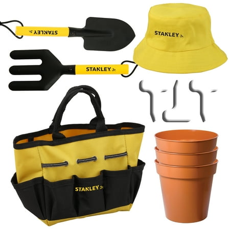 UPC: 0878834004200 | STANLEY Jr Toy Gardening Tool Set With Sun Hat and Bag