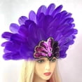 thumbnail image 3 of Sombreros de mujer para carnaval, accesorios de rol, flores desmontables, sombrero de moda, protector facial de poliéster para mujer, 3 of 3