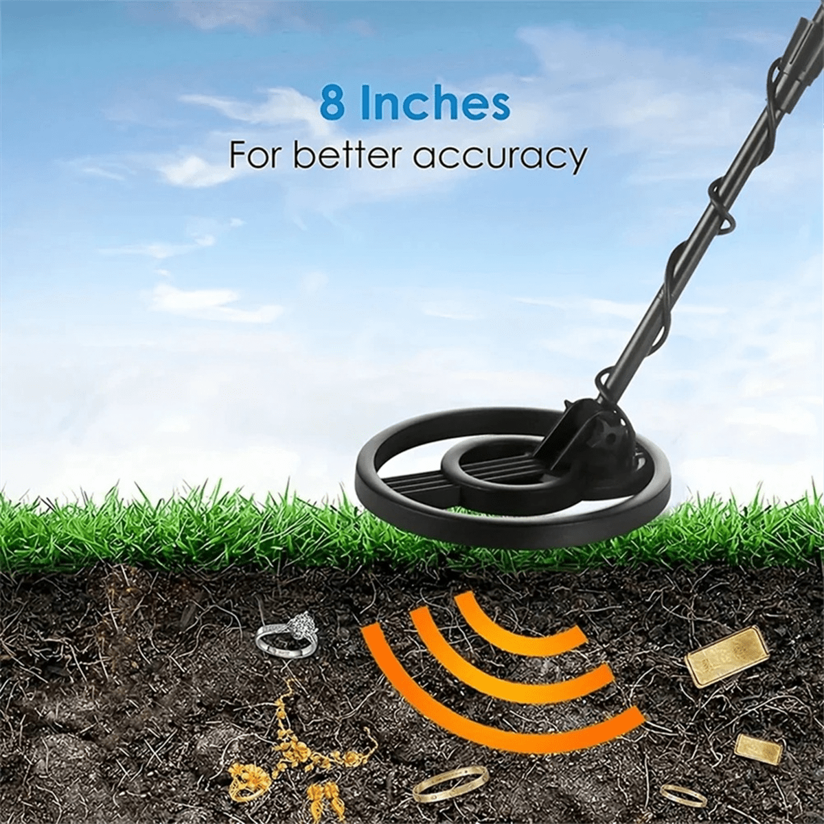 High Sensitivity Treasure Finder Handheld Underground Metal Detector