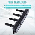 thumbnail image 4 of Paquete de bobinas de encendido RAWOK compatible con Chevy Cruze Sonic Trax Volt Cadillac ELR Buick Encore 1.4 L Turbo, 4 of 7