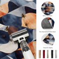 thumbnail image 5 of Area Rugs 3'x5', Navy Blue Burnt Orange Carpet Runner Indoor Outdoor Rugs Home Decor Aesthetic, Geometric Retro Abstract Non Slip Mats Washable Accent Rug for Living Room Bedroom, 5 of 8