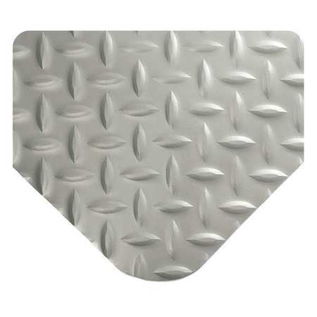 WEARWELL INC 415.916X3X4GY Diamond-Plate Spongecote Mat,Gry,3x4ft