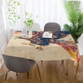 thumbnail image 6 of BZSMCE Square Tablecloth Colorful Bird Printing Pattern Tableclothes, 6 of 9