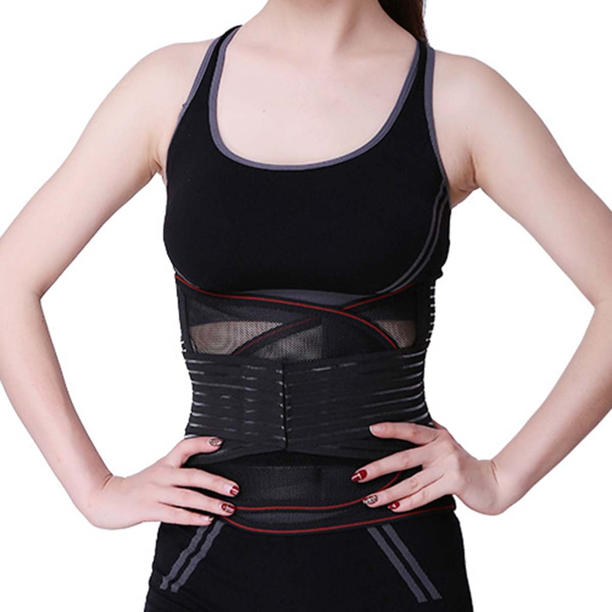 Adjustable Waist Support Brace Breathable Lumbar Pain Relief Support