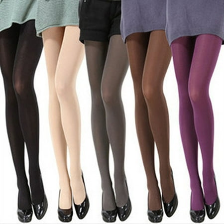 

Kaesi Women Fashion Pure Color 120D Opaque Footed Tights Sexy Pantyhose Stockings Socks