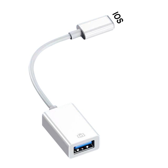 Adaptador Convertidor OTG Bsvklp para Lightning a USB Lector de Tarjetas Cámara