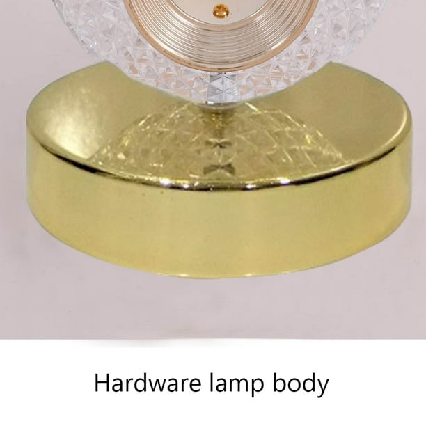 Lámpara De Escritorio Lámpara de noche con control táctil, lámpara de ambiente acrílico regulable, inalámbrica para dormitorio Hugtrwg Para estrenar