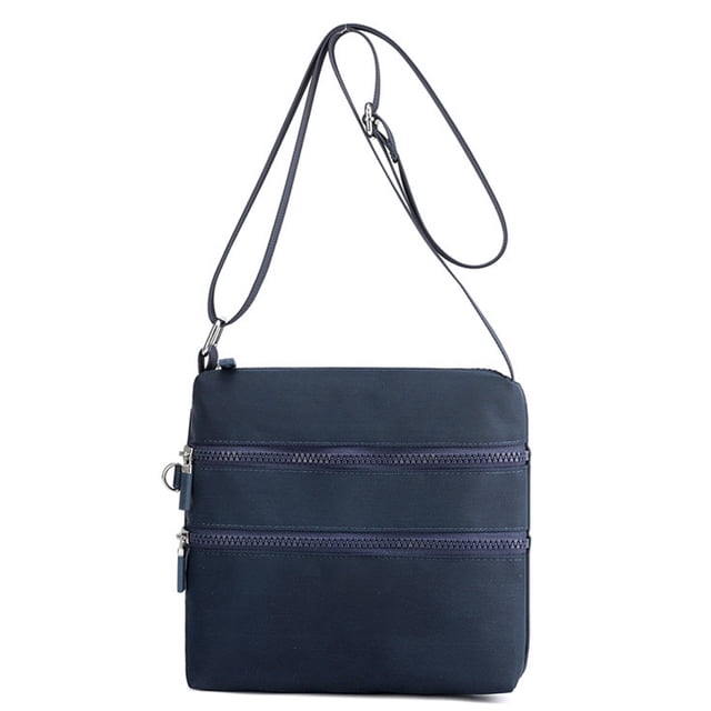 Bolso bandolera pequeño,Bolso bandolera de nailon para mujerAzul zafiro