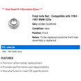 thumbnail image 2 of Front Axle Nut - Compatible with 1984 - 1987 BMW 325e 1985 1986, 2 of 2