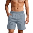 thumbnail image 3 of VBTAPA Big and Tall Athletic Shorts for Men Lightweight Quick Dry Workout Gym Shorts Elastic Waist Comfy Lounge Sweat Shorts with Pockets Gray XL, 3 of 8