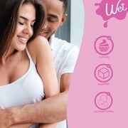 Wet Flavored Water-Based Lube, Luxury Edible Personal Lubricant, Cupcake, 9.0 fl oz