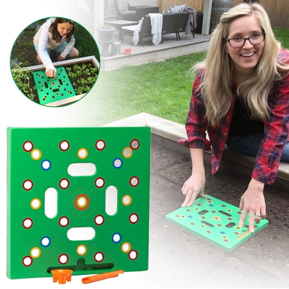 Seeding Square Garden Planting Tool – Color-Coded Seed Spacer for Organized Growth & Maximum Harvest
