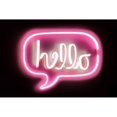 thumbnail image 3 of Carr, Hailey 18x13 Black Modern Framed Museum Art Print Titled - Neon Hello PB, 3 of 5