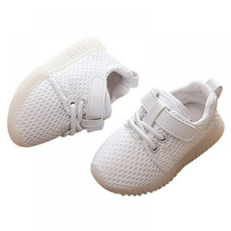 

Children Mesh Solid Shoes Multi-color LED Glowing Sports Casual Running Shoes