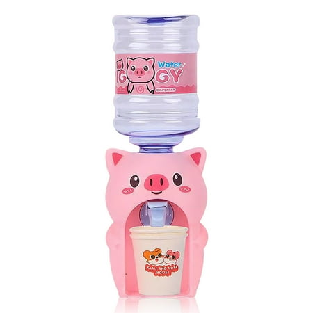 

DTOWER Water Dispenser Cartoon Toy Toddler Miniature Juice Drink Fountain Battery Powered Birthday Playset Christmas Boys Girls