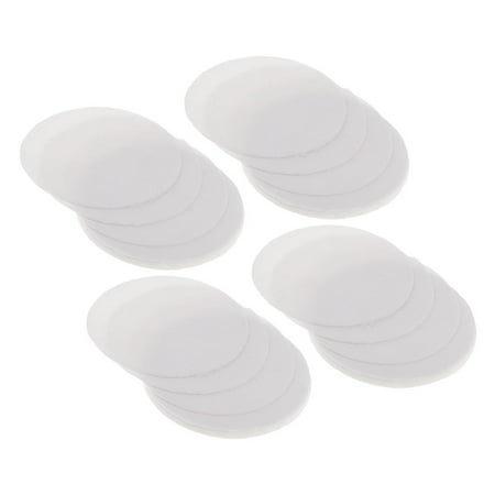 40 Pieces Round Microwave Kiln Papers Ceramic Fiber Paper, Creates Binder Odor, and Produces a Glossier Finish