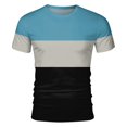 thumbnail image 4 of Sngxgn Crewneck Tee Shirt Summer Casual Tshirt Man Round Neck Short Sleeved(Blue,M), 4 of 4