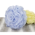 thumbnail image 4 of Beautiful Handmade 3D Rose with Custom Made Fabric Decorative Throw Pillow 16" Round (Baby Blue, Case Only), 4 of 5