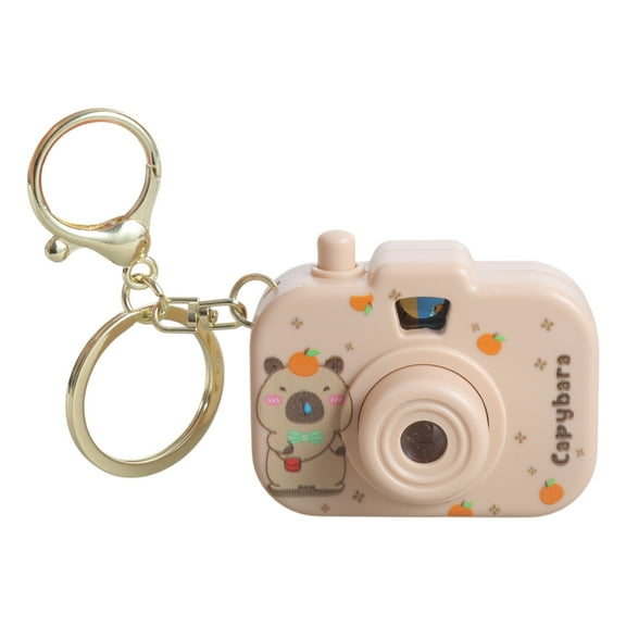 lixuesong Creative Capybaras Projection Camera Keychain With Built In Miniature Projector For Adults And Anime Enthusiasts