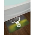 thumbnail image 2 of Hunting Bath Mat, Deer Head with Horns Concept Artwork Be Free Motivational Phrase Stag Free Nature, Non-Slip Plush Mat Bathroom Kitchen Laundry Room Decor, 29.5 X 17.5 Inches, Multicolor, Ambesonne, 2 of 2
