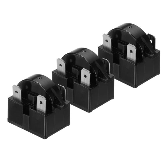 3pcs PTC Refrigerator Starter Relay, 15 Ohm 3 Pin Fridge Compressor Start Relay