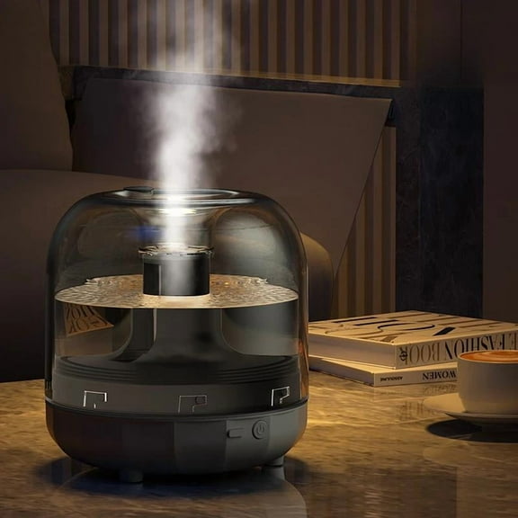 500ml Smart Humidifier Large Mist Output Auto Shutoff Warm Night Light Air Purification Quiet Operation for Home Office Nursery