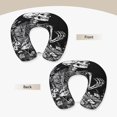 thumbnail image 3 of Wukai Gothic Skull Floral Art Print Travel Pillow,Memory Foam U Shaped Neck Pillow,Super Lightweight Portable Headrest Great for Airplane Chair, Car,Home,Office, 3 of 8