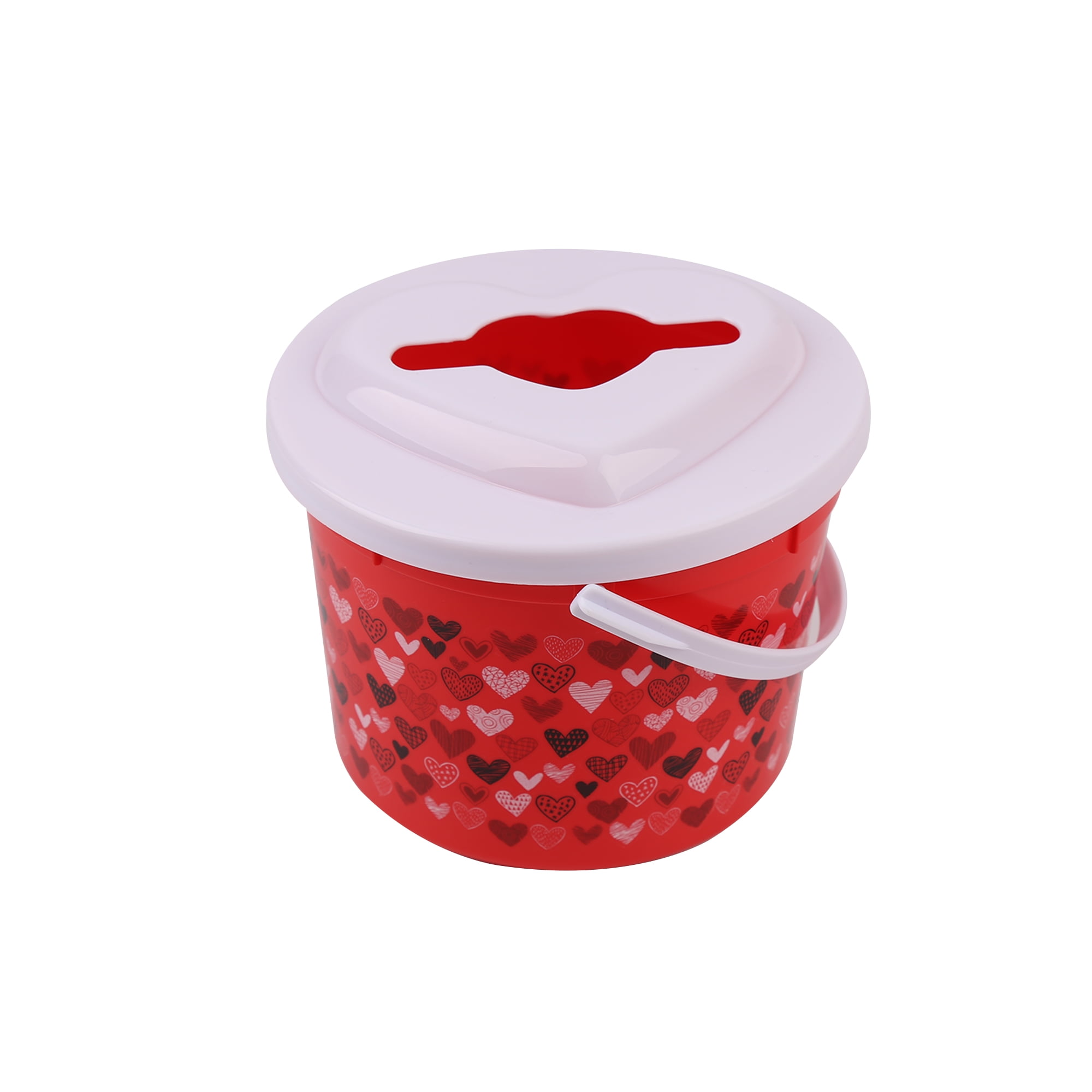 WAY TO CELEBRATE! Way to Celebrate Plastic Bucket Red, Plastic, Valentine's Day