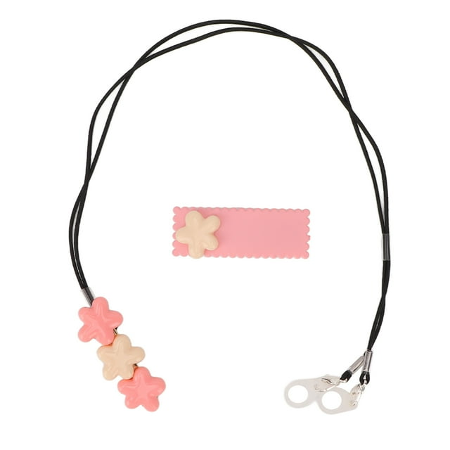 Rope Clip, 3 Flowers Strong Practicality Lanyard Clip Beautiful Fashionable For Travelling Single Ear,Binaural