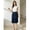 Deep Blue, variant on Deep Blue Denim Midi Skirt, High Waist A-Line Straight Skirt, Cotton