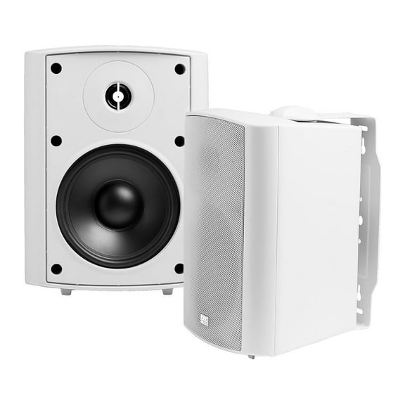 OSD AP520 5.25" 2-Way Outdoor Patio Speaker Pair w/ Optional 70V Tap, IP54 Rated, White