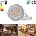 thumbnail image 1 of HLONK 12*3W LED Ceiling Light Recessed Spotlight Downlight Cool White 100-245V, 1 of 9