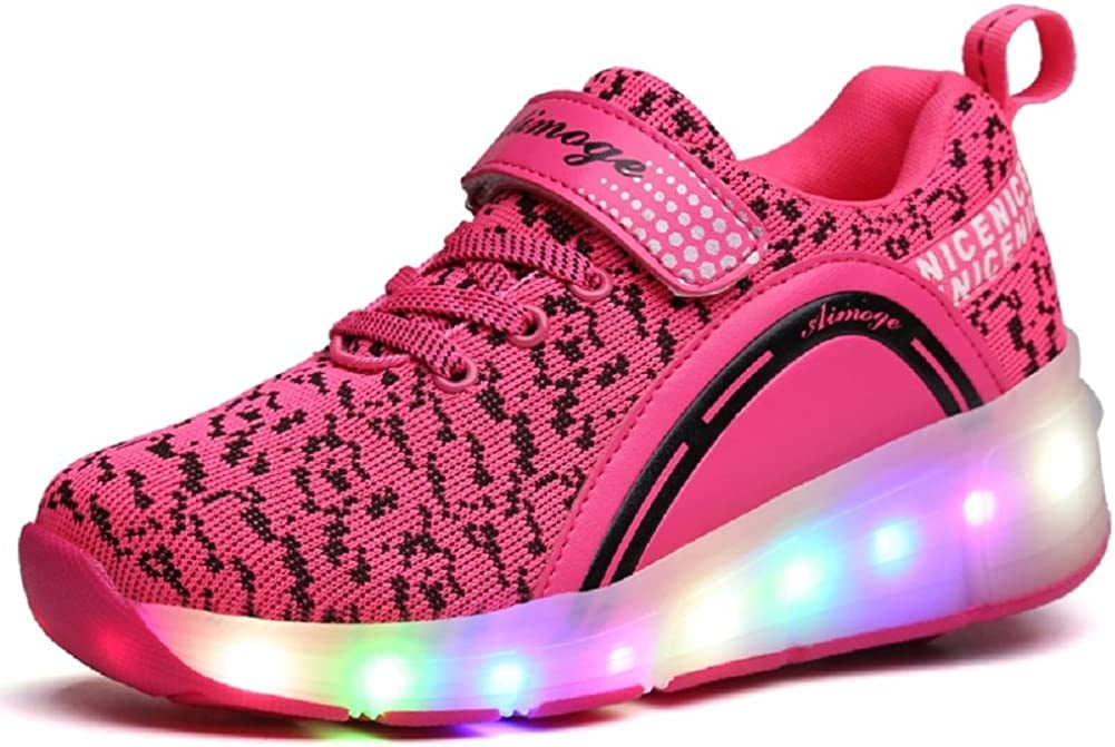 Led Roller Shoes Girls Boys Kids Flashing Wheels Rollers Sneakers Sports  Shoes
