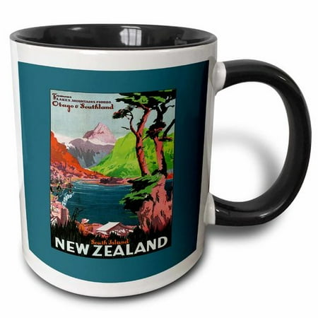 

3dRose New Zealand Famous Lakes Mountains and Fjords Otago Southland Coffee Mug