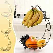 kttectoa Fruit Bowl Banana Stand Sweets Storage Basket Iron Hollow Design Long Lasting for Home Living Room Picnic Camping 11x11x14.5in Christmas Gifts Home