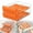 Orange*1, variant on HWHCGZ 2 Tier Egg Drawer for Refrigerator 32 Eggs with Drawer for Fridge, Drawer Type Egg Storage Box, Egg Tray Countertop 23.5*21.5cm,Orange*1