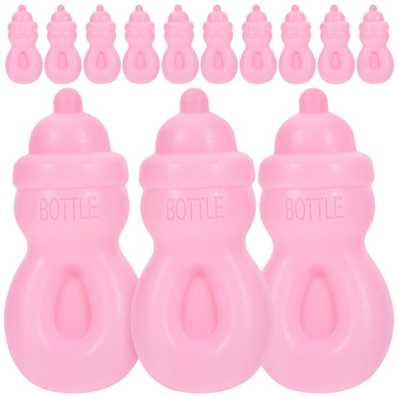 GAXIRE 20Pcs Miniature Baby Bottles Party Decorations for Baptism, Shower, Hand-Eye Coordination Toys
