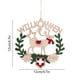 thumbnail image 3 of Adornos navideños, adornos navideños, regalos navideños, decoración navideña, letra redonda de madera para colgar en la puerta, letrero cortado con láser para decoración navideña del hogar, árbol, par, 3 of 6