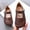 Brown, variant on Children Shoes Hollow And Breathable Small Leather Shoes Fashionable Princess Small Single Shoes Girls Athletic Shoes Size Beige 12-18 Months