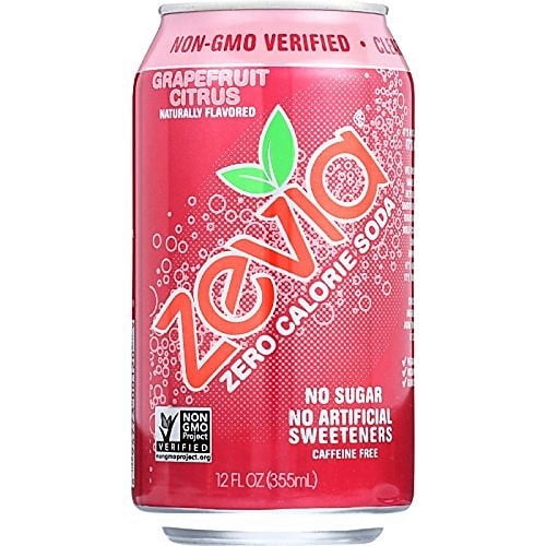 Zevia All Natural Vegan Zero Calorie Soda, Grapefruit Citrus, 12 Fl Oz, 6 Ct by Zevia LLC