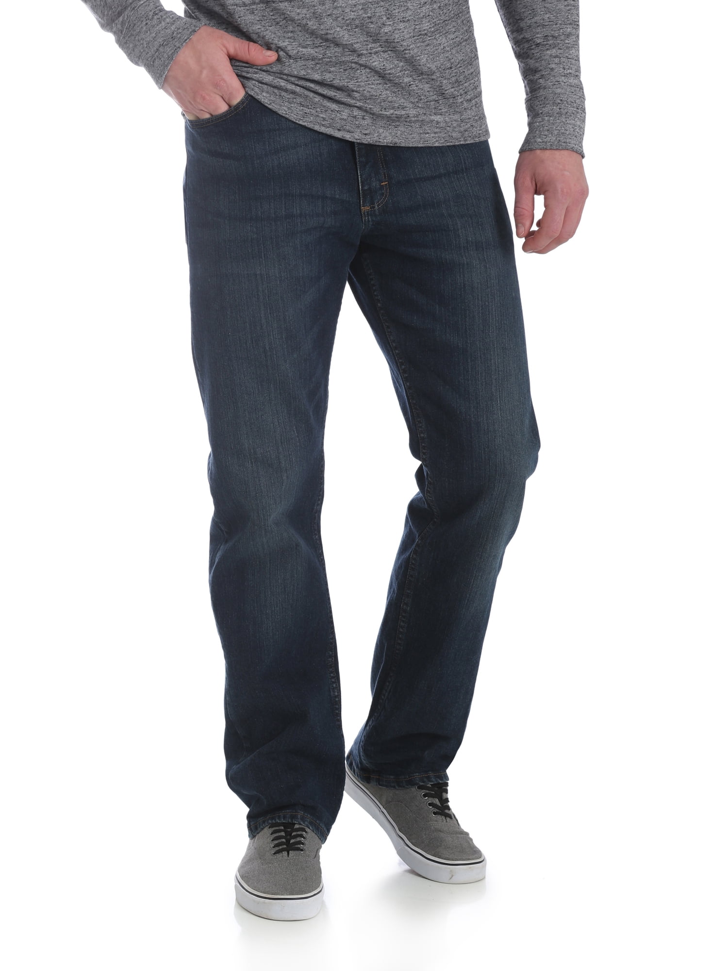 Wrangler Men's and Big Men's Relaxed Fit Jeans with Flex 