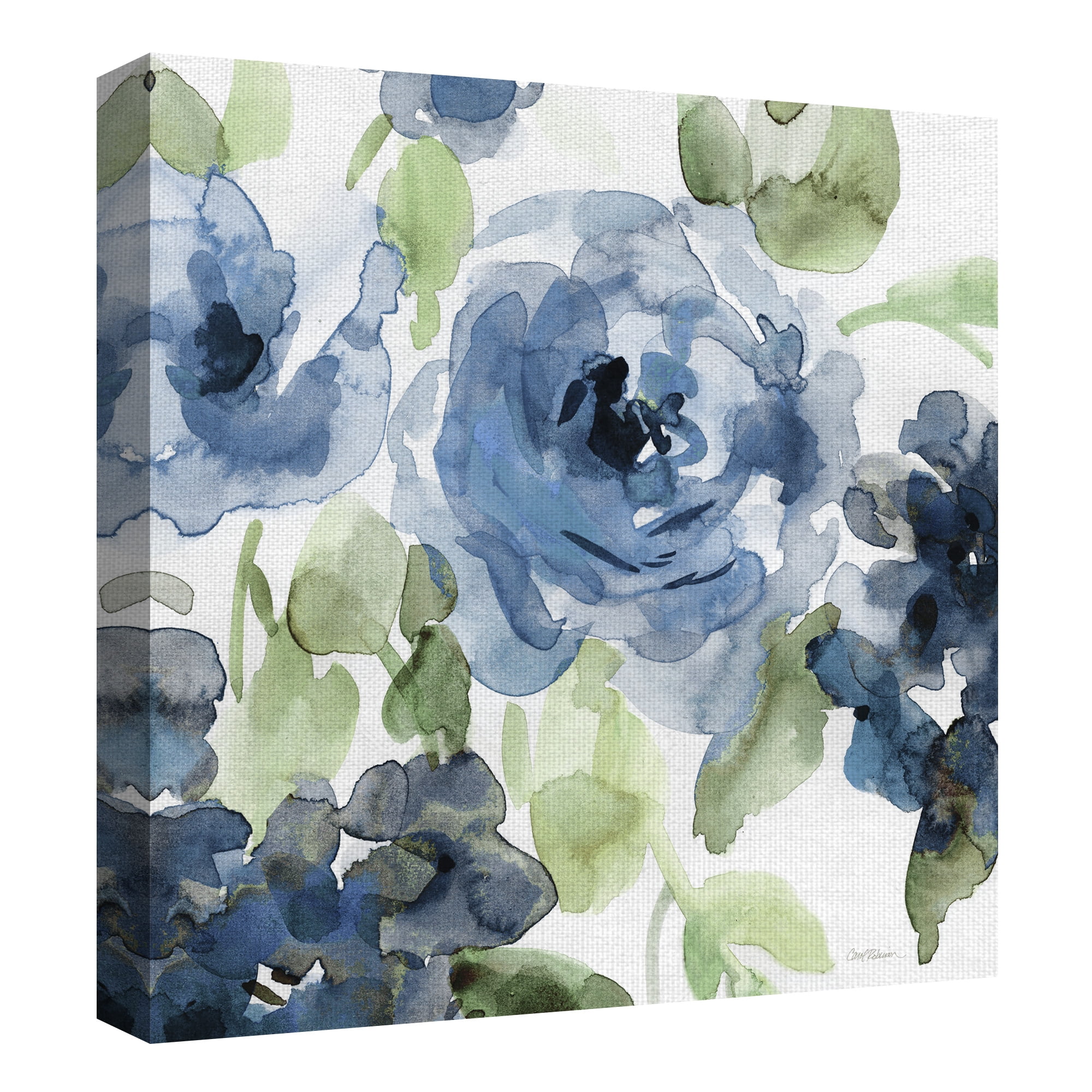 Masterpiece Art Gallery Belle's Blue II Indigo By Carol Robinson Canvas Art Print 24" x 24"