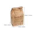 thumbnail image 2 of 1 Set 50Pcs Three-dimensional Kraft Paper Packaging Bags Bread Packaging Bags, 2 of 6