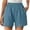 Sky Blue, variant on Ashirexll Women's Shorts, Summer Shorts for Women, Casual Vintage Pants Color Pocket Shorts