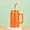 Orange 1, variant on 1 50oz (approx. 1.5L) Bright Handle Insulated Stainless Steel Water Bottle - Large capacity, leak-proof, with straw, perfect for outdoor activities, travel, driving, and fitness.