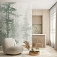 thumbnail image 3 of Idea4wall 2pcs Forest Silhouette Tranquil Shades of Green and Gray Wall Murals, Removable Self-Adhesive Stick Wallpaper Large Wall Stickers for Home Decorative, 48"x108", 3 of 5