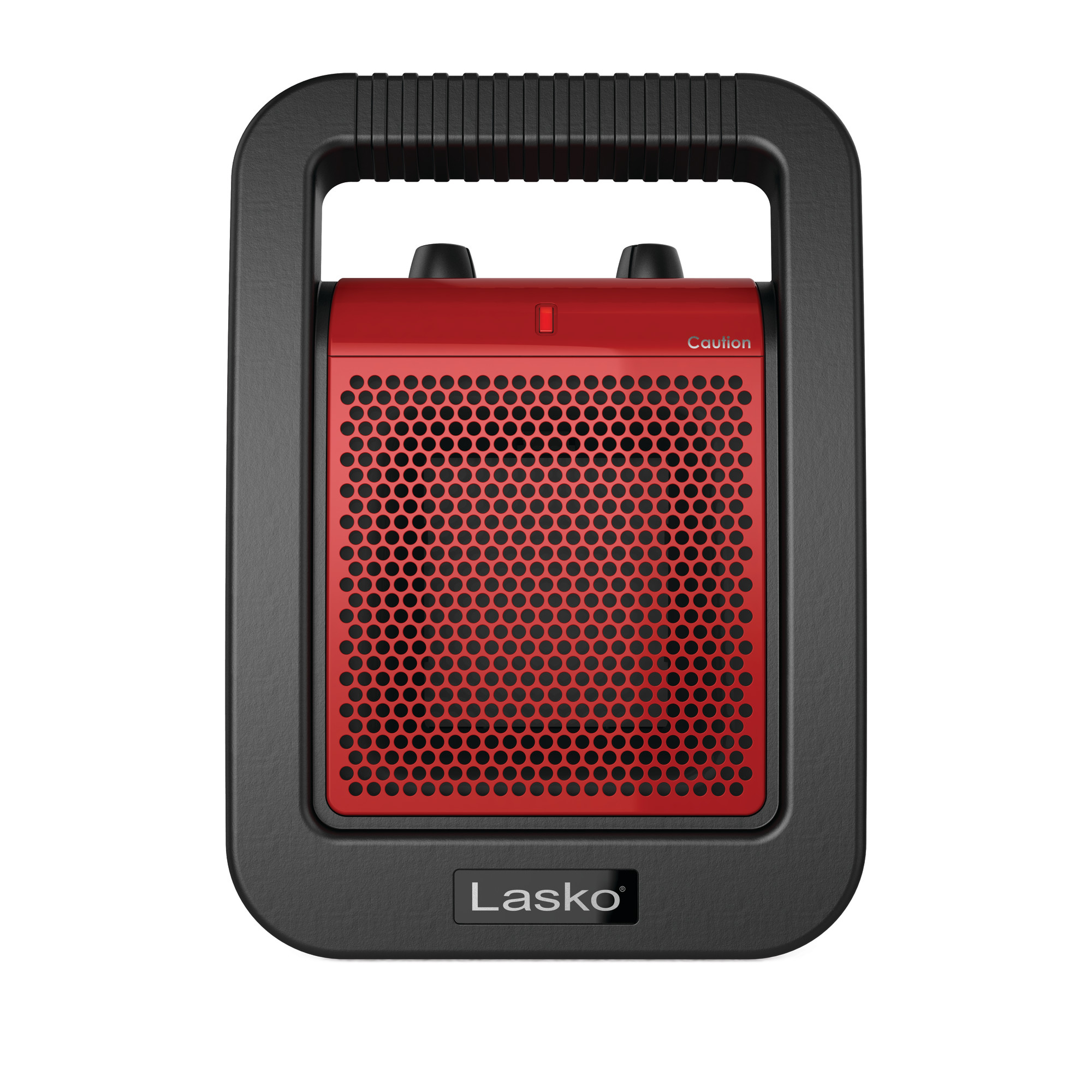Lasko 12" Utility Ceramic Heater with Adjustable Thermostat, Black/Red, CU12110, New - image 2 of 5