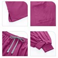 thumbnail image 5 of JULMCOMO Scrubs for Women Quick Dry Henley Short Sleeve Comfortable Medical Uniforms Hospital Work Two Piece Scrub Sets with Multi Pockets Hot Pink L, 5 of 6