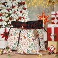 thumbnail image 6 of Pofeuu Colorful Bow Knots Print Burlap Bags with Drawstrings Drawstring Gift Bags Pouch Bag for Thankgiving Birthday Party Gift Wrapping Treats and Party Favors-Black, 6 of 8